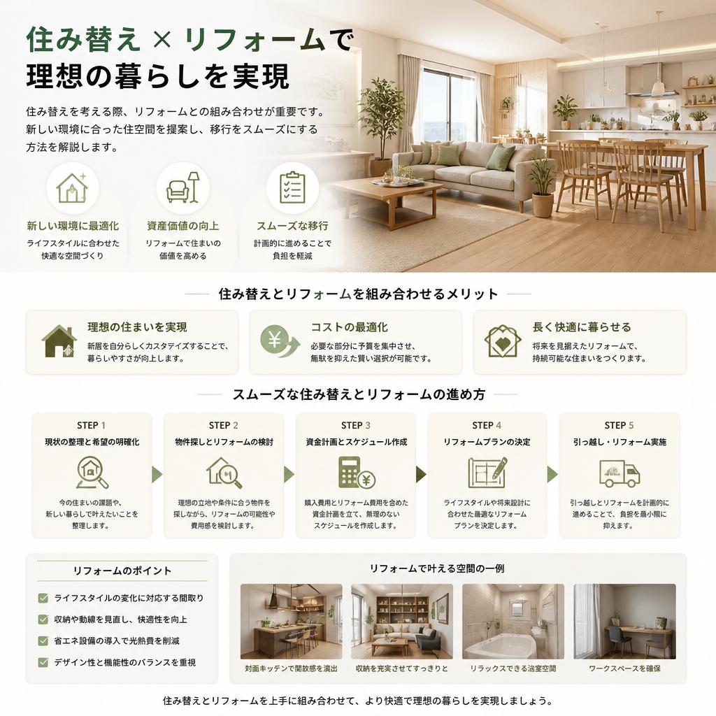 住み替えとリフォームのスムーズな連携