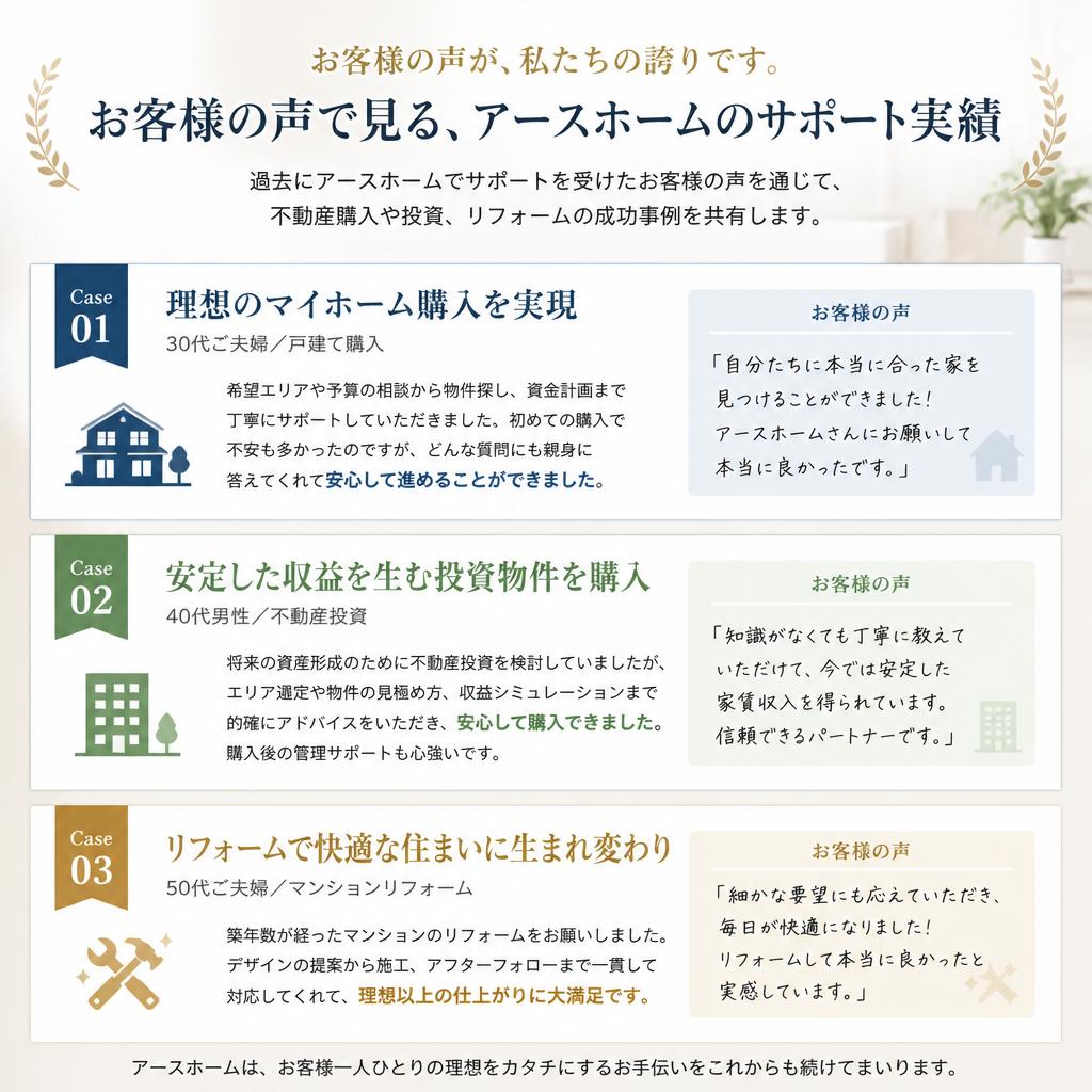 経験者の声