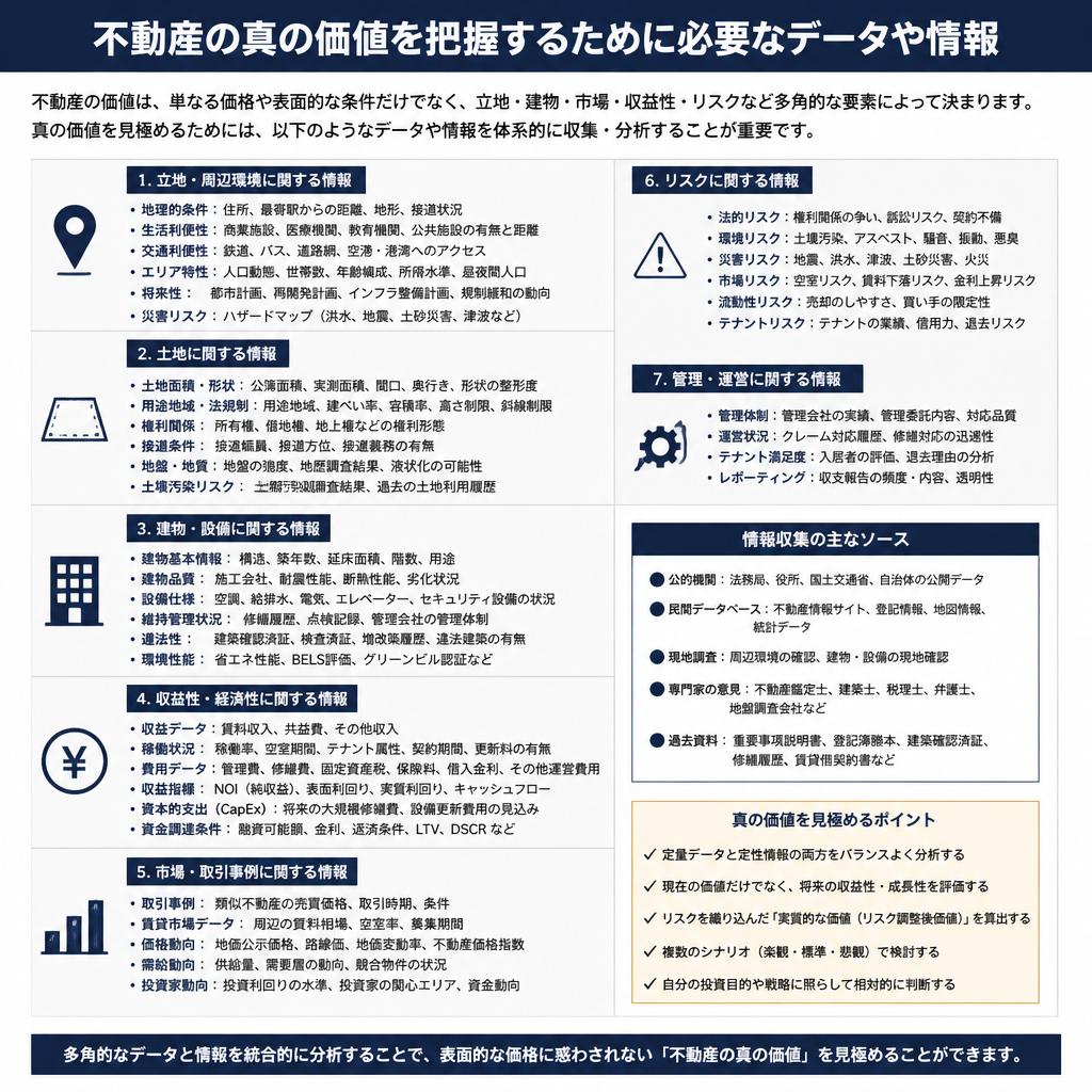 2. 本当の不動産価値を見極めるために必要な情報