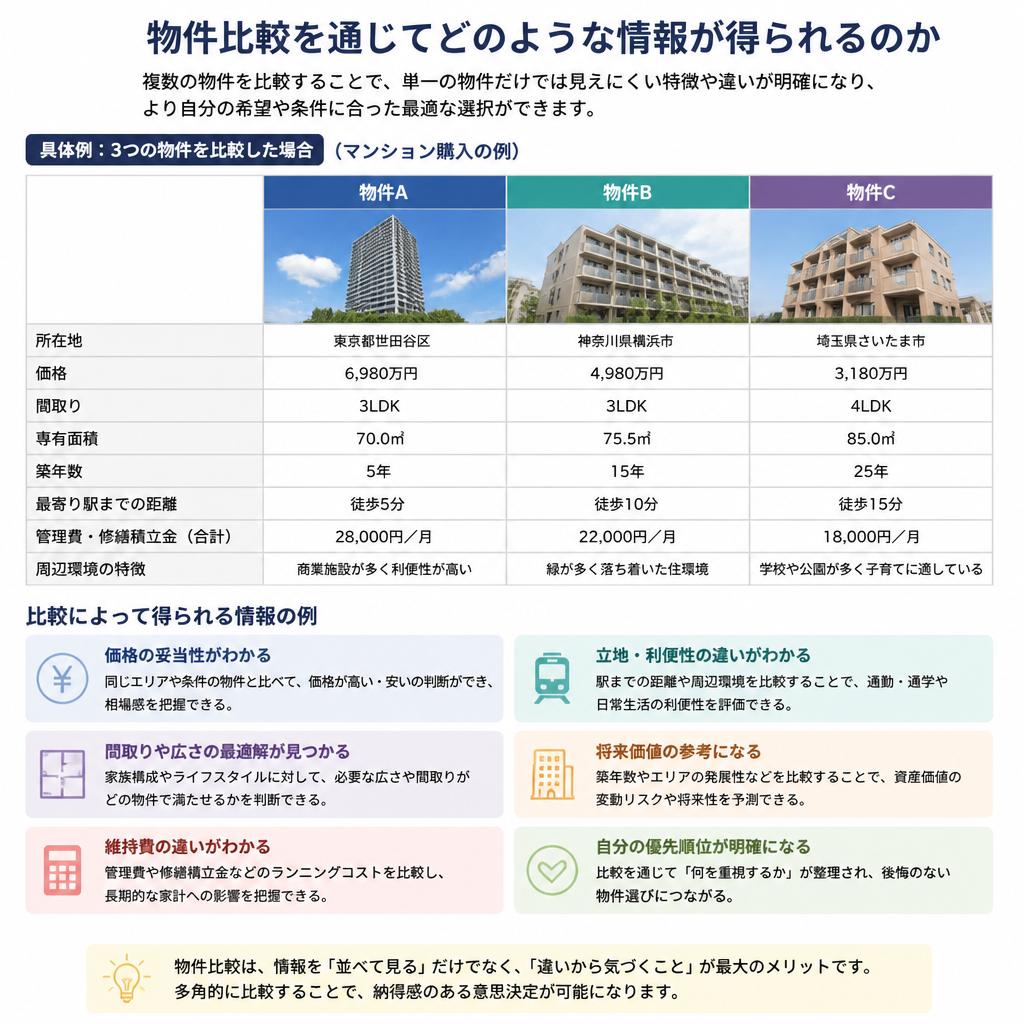 5. 物件比較で得られる洞察