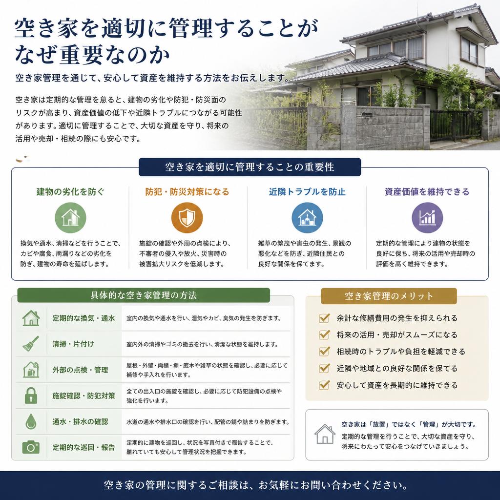 空き家管理の必要性