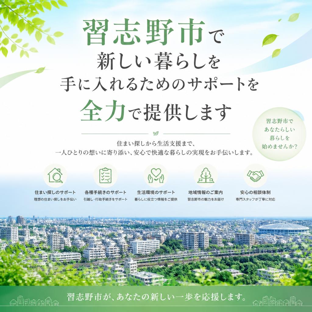 習志野市で新しい暮らしを手に入れるためのサポートを全力で提供します