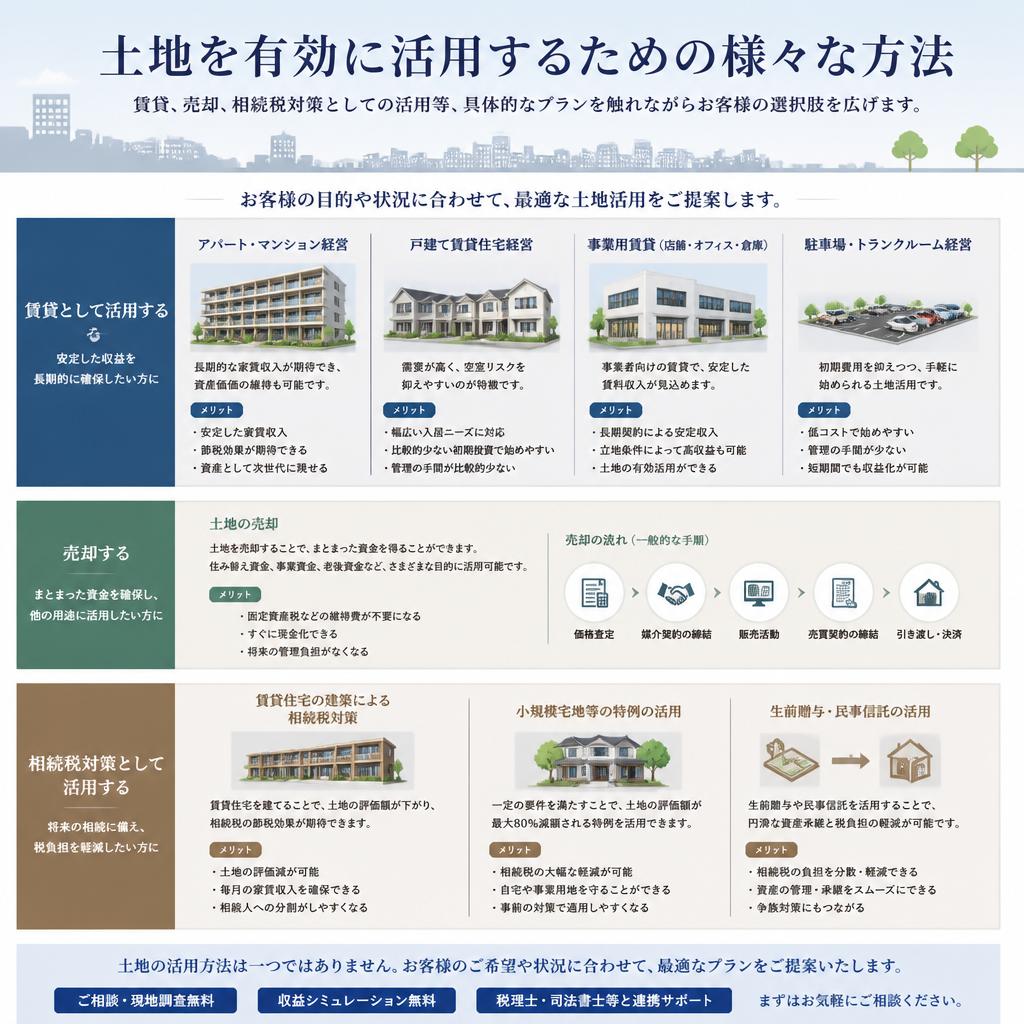 土地活用の方法
