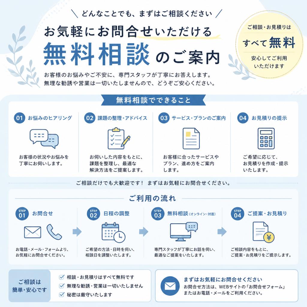 5. 無料相談のご案内