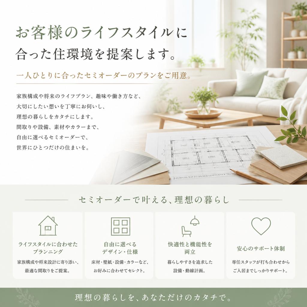 個々のライフスタイルに合わせた提案