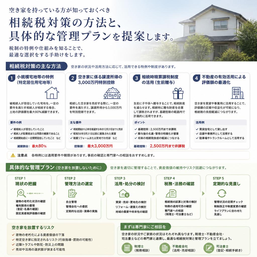 相続税対策に役立つ具体的な提案