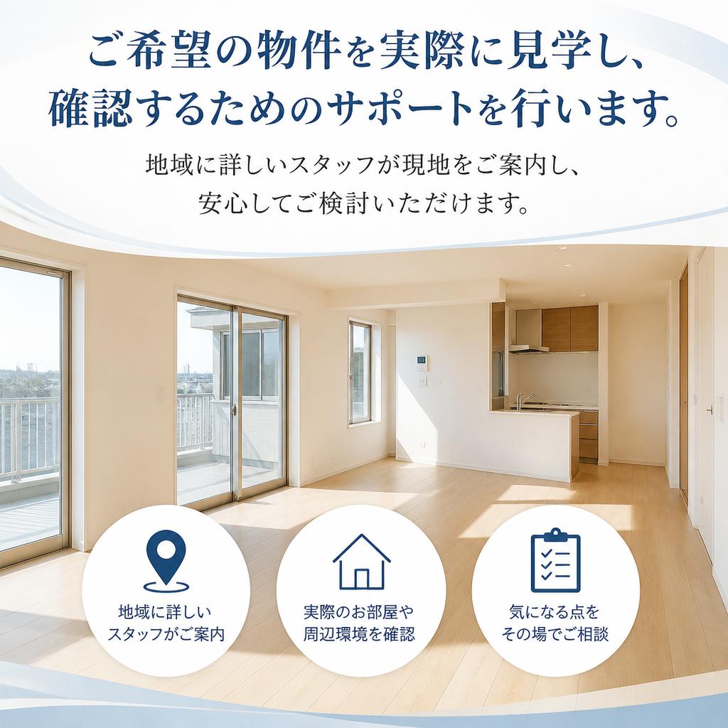 物件見学のサポート