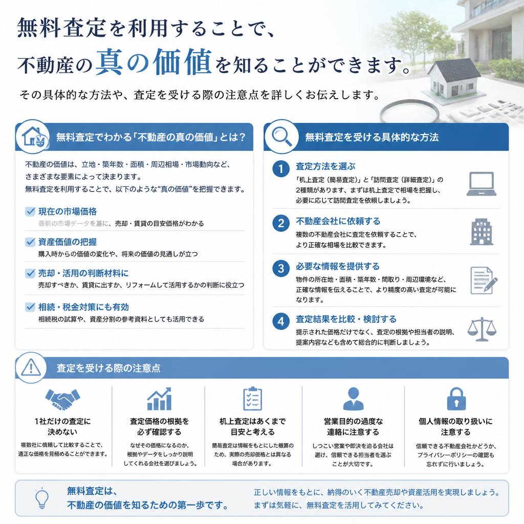 無料査定のメリットと活用法