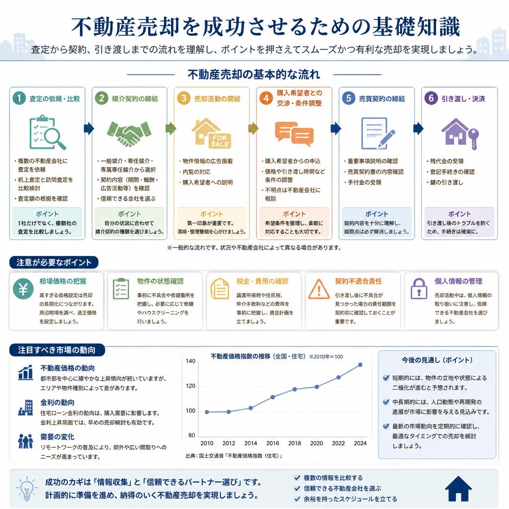 2. 不動産売却の流れとポイント