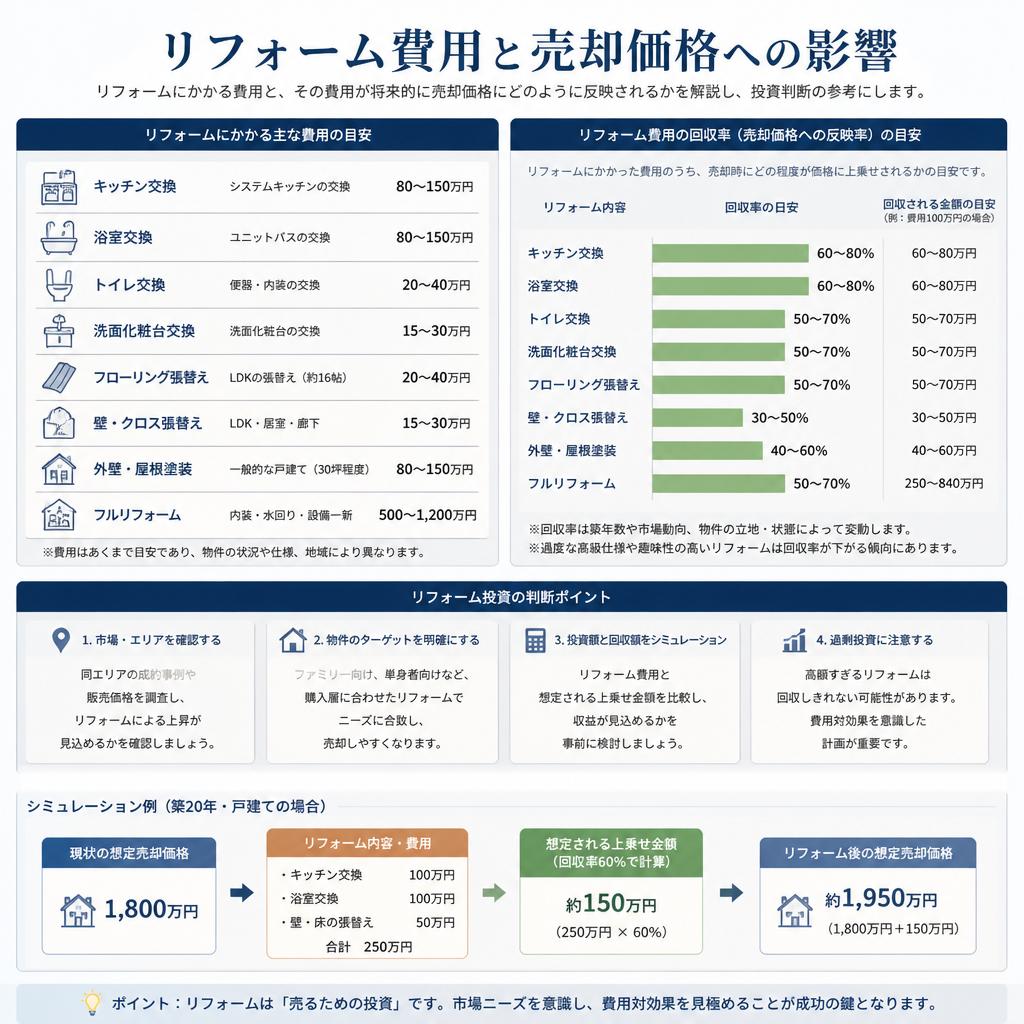 3. リフォームのコストとROI (投資利益率)