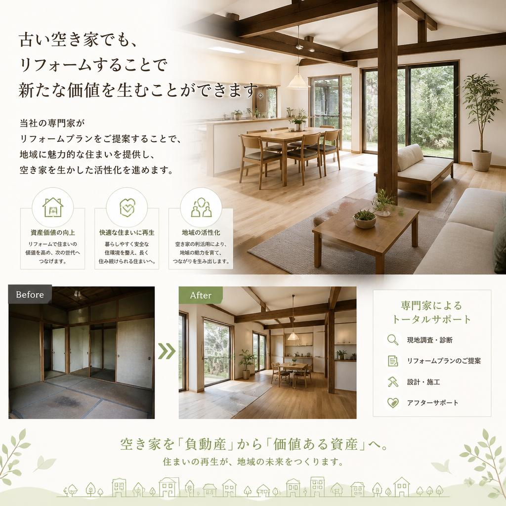 リフォームで甦る空き家
