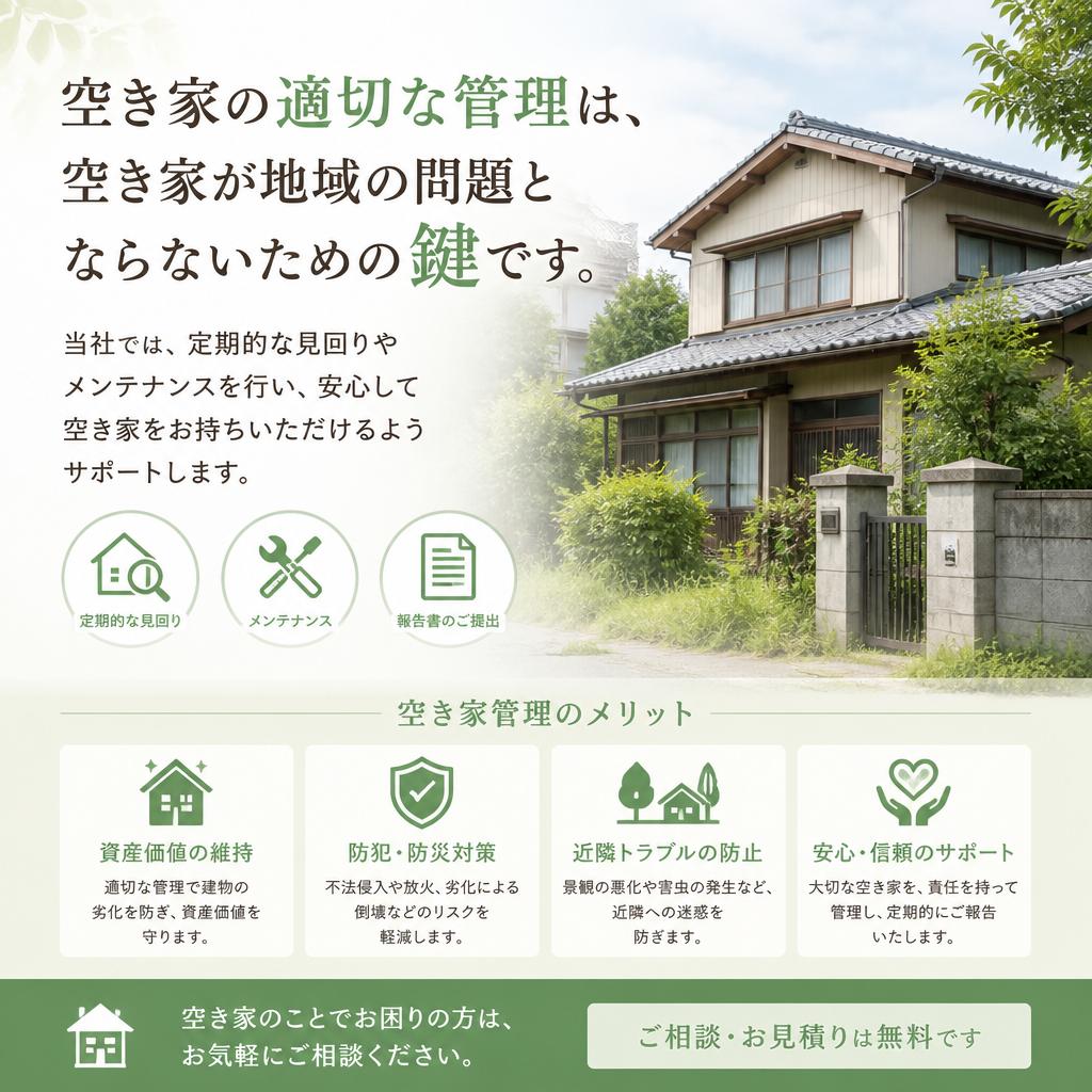 空き家管理の重要性