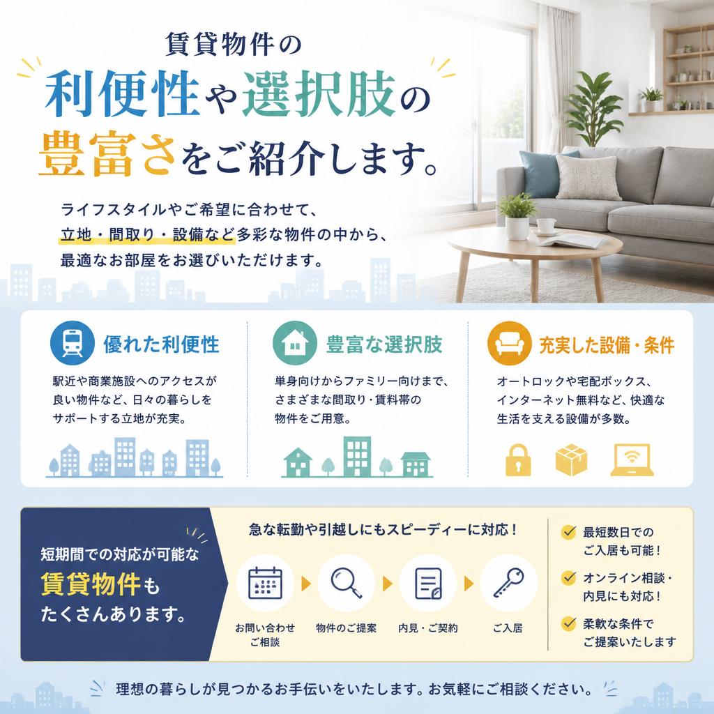 賃貸物件の魅力
